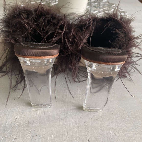 New BHLDN x Jeffrey Campbell Daisy Feather Boa Heels size 6 - Picture 7 of 10